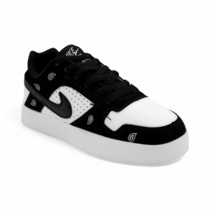 Кроссовки Е395-6 черно белые