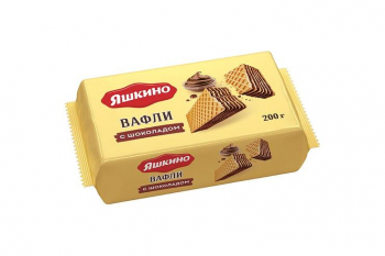 «Яшкино», вафли с шоколадом, 200 г