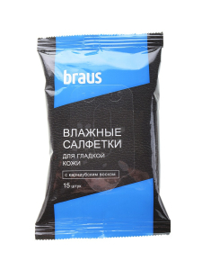 BRAUS Влажные салфетки для гладкой кожи 15шт/90