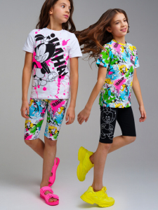 Легинсы для девочки, 2 пары в комплекте