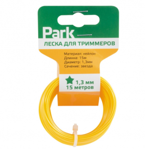 Леска д/триммера звезда 1.3мм 15м