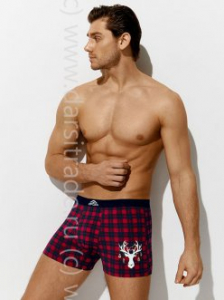 Трусы мужские OmU 1234-24B New Year Omsa Дроп боксеры