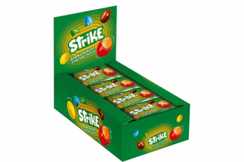 «Strike», драже арахис в молочно-шоколадной и сахарной глазури, 40 г (упаковка 20 шт)