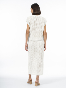 Ажурная юбка из хлопковой пряжи