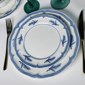 305-263 Набор из 6 тарелок 21,5х2,5см АНДОРРА в под.уп.(х6)Фарфор