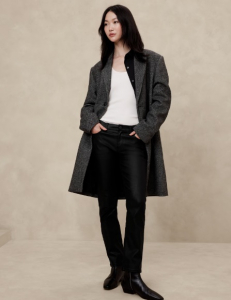 Slim Mid-Rise Coated Jean