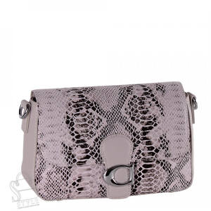 Сумка женская кожаная 1903-1-155Y l.gray Polina&Eiterou