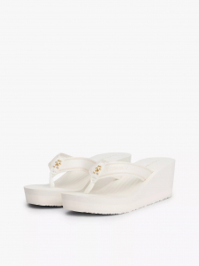 Logo Web-Strap Wedge Flip-Flop