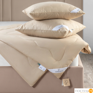 PRIME PRIVE CAMEL SOFTY беж Одеяло 220х240,1пр.,микрофибра CLIMALAST/вербл.шерсть, 400 г/м2