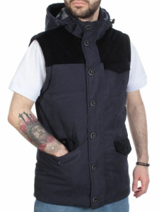 J83011 DEEP BLUE  Куртка-жилет мужская зимняя NEW B BEK (150 гр. синтепон)