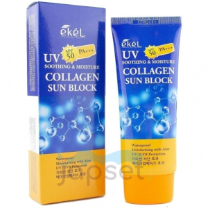 Ekel Крем для лица солнцезащитный с коллагеном SPF50, 70 мл