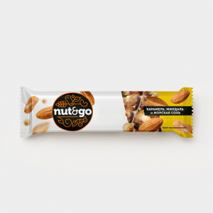 «Nut&Go», батончик миндальный, 34 г (упаковка 18 шт)