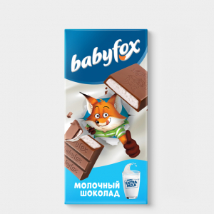 «BabyFox», молочный шоколад, 90 г