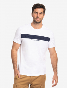 USPA EMBOSSED LOGO JERSEY T-SHIRT