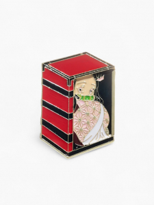 Значок «Япония» я рядом, цветной в золоте