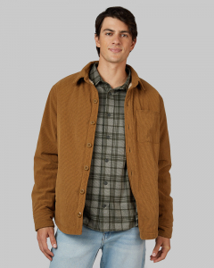 MEN'S SHERPA-LINED CORDUROY SHIRT JACKET