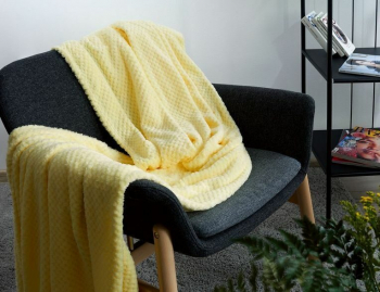 Покрывало-плед КОРАЛ-флис жаккард 