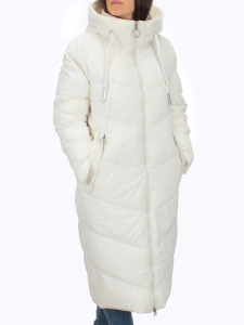 126 WHITE Пальто зимнее женское (200 гр. холлофайбер)