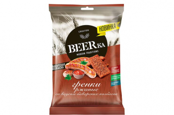 «Beerka», гренки со вкусом баварских колбасок, 60 г