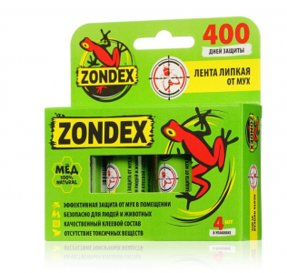 ZONDEX липкая лента от мух 4штZ1521