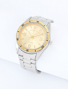 MENS SILVER LINK WATCH