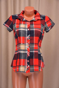 Рубашка с коротким рукавом (00271, красный)