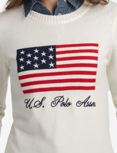 FLAG CREW NECK SWEATER