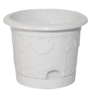 Горшок для цветов «Тюльпан» мраморный 0,8 л (с поддоном)