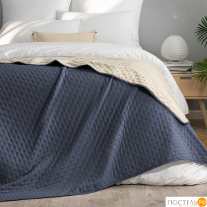 DOME ХЕЛЬГА син.-беж. Покрывало 200х220, 1 пр., 100% полиэстер