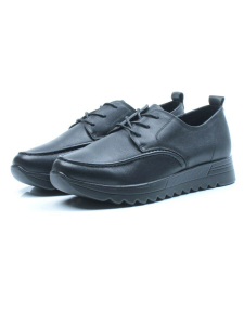 03-5308 BLACK Полуботинки женские (натуральная кожа)