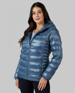 WOMEN'S SHINY HOODED JACKET
