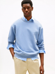 Relaxed Fit Terry Crewneck Sweatshirt