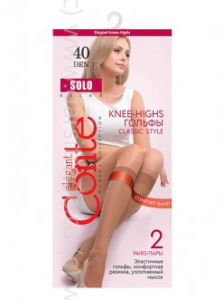 Гольфы женские Elegant Solo 40 Conte [2 пары] Дроп