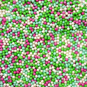 Шарики мятные/голубые/розовые, посыпка 50 гр