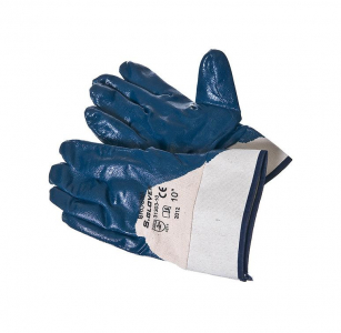 Перчатки х/б пвх синим напыл bc-1