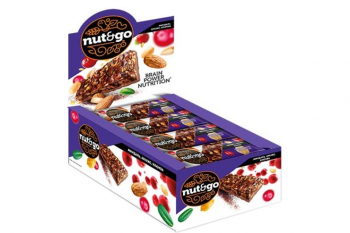 «Nut&Go», батончик Миндаль, арахис, клюква, 36 г (упаковка 18 шт)