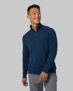 SWEATER KNIT 1/4 ZIP TOP