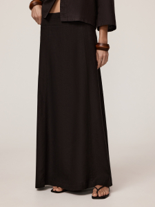 Длинная юбка изо льна