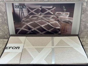Покрывало EFOR Pique Bedspread SEREN (240*260) с наволочками кремовый KREM