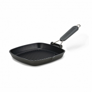 Сковорода-гриль SAPORELAX GREY 26x26см со складной ручкой