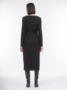 Трикотажное платье с деликатным блеском