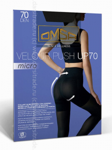 Колготки женские Velour Push Up Micro 70 Omsa Дроп