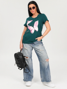 Поликсена - футболка изумрудный