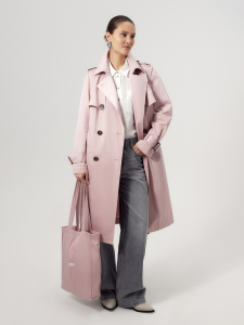 Непромокаемый тренч с подстёжкой и сумкой-шоппером