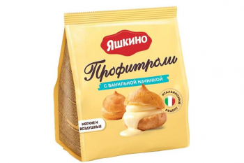 «Яшкино», профитроли с ванильной начинкой, 158 г