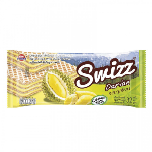 Вафли с кремом со вкусом дуриана Swizz, 32 г