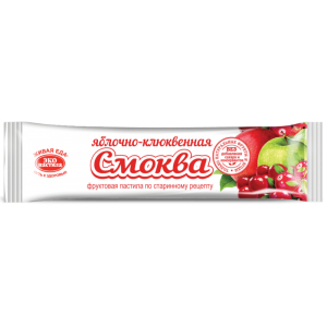 Смоква яблочно-клюквенная, шоу-бокс 900г (4шт/кор)