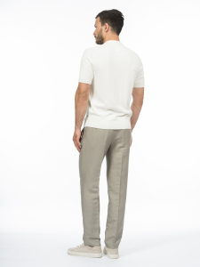 Джемпер-поло из шелка и хлопка