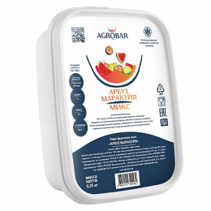 Пюре Арбуз - маракуйя (Агробар) замороженное, 250 г