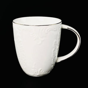 305-086 Кружка 350мл АВРОРА ЗОЛОТО в под.уп.(х36)Фарфор